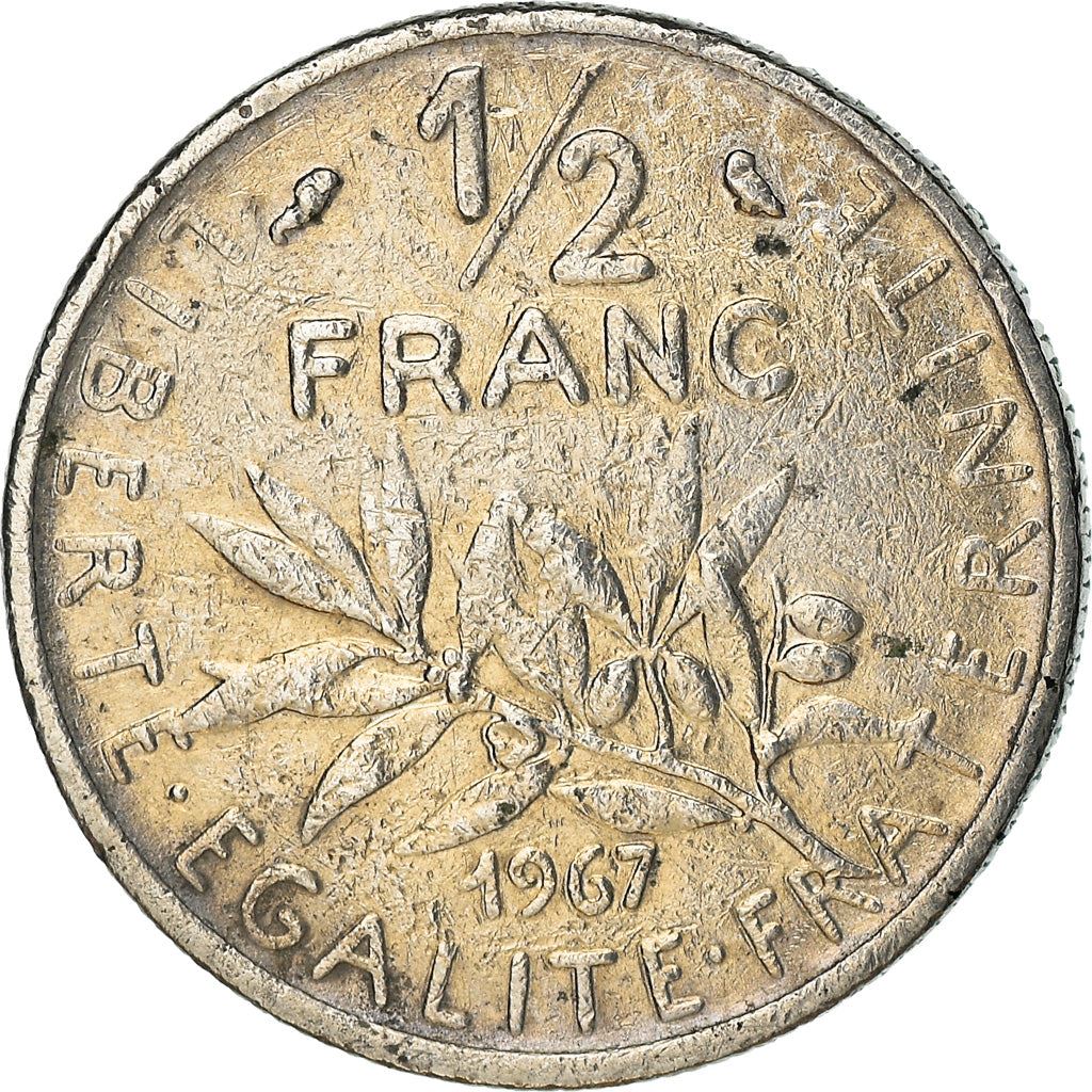 French Coin ½ Franc | signature O. Roty | KM931.1 | France | 1964 - 2001