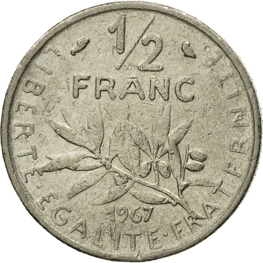 French Coin ½ Franc | signature O. Roty | KM931.1 | France | 1964 - 2001