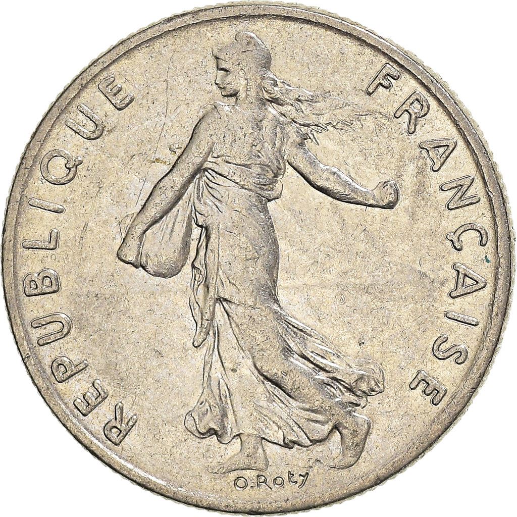 French Coin ½ Franc | signature O. Roty | KM931.1 | France | 1964 - 2001