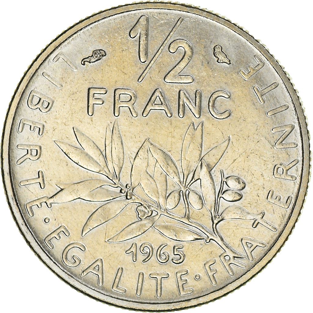 French Coin ½ Franc | signature O. Roty | KM931.1 | France | 1964 - 2001