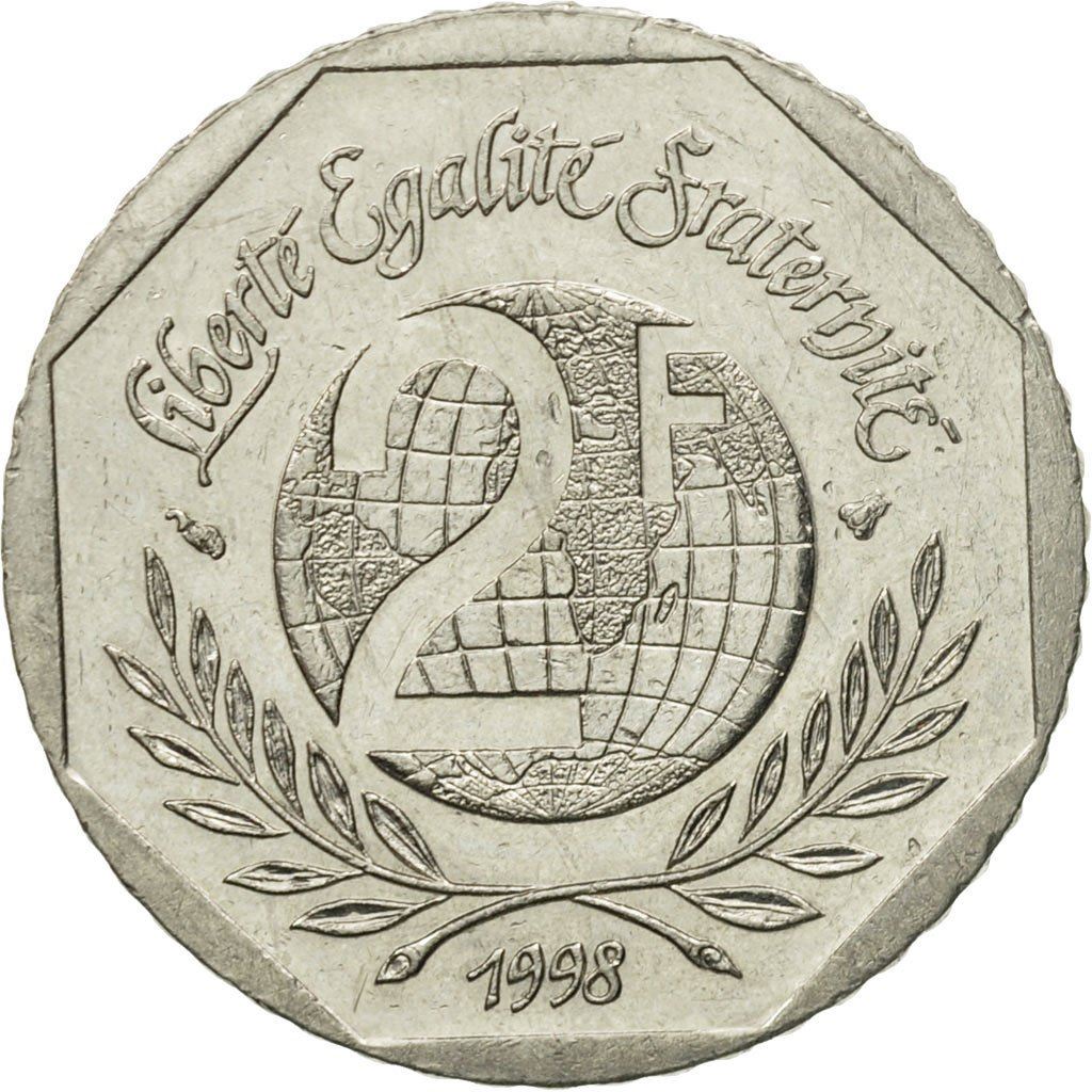 French Coin 2 Francs | Declaration of Human Rights | KM1213 | France | 1998