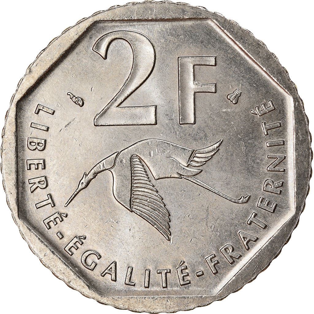 French Coin 2 Francs | Georges Guynemer | KM1187 | France | 1997