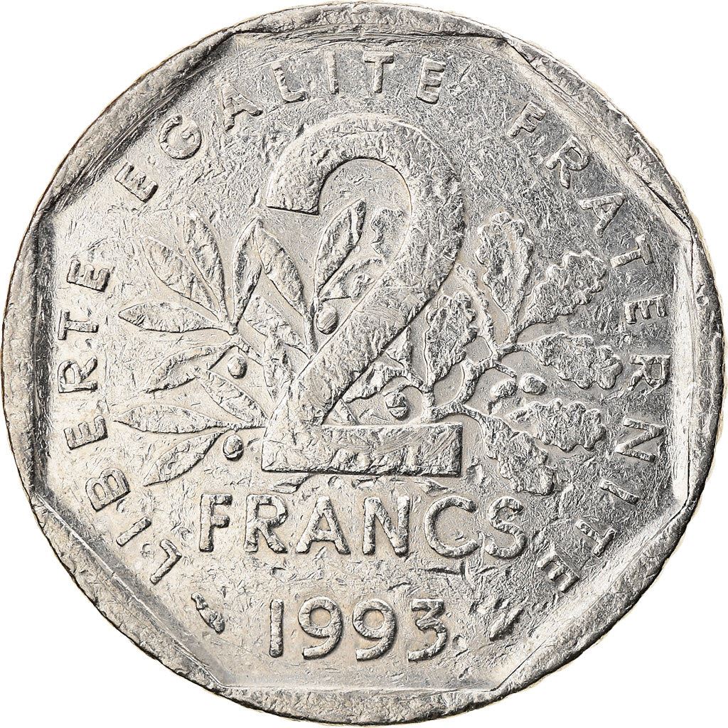 French Coin 2 Francs | Jean Moulin | KM1062 | France | 1993