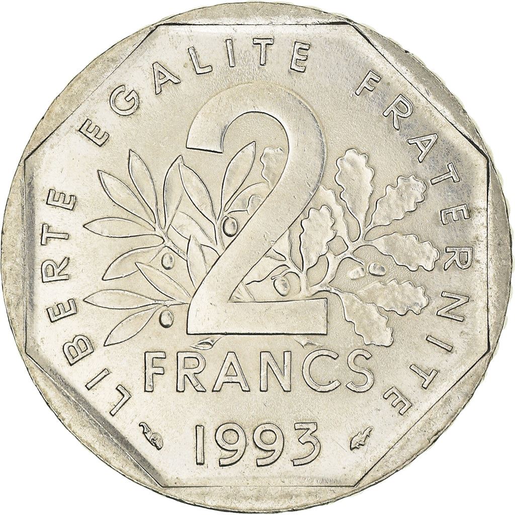 French Coin 2 Francs | Jean Moulin | KM1062 | France | 1993