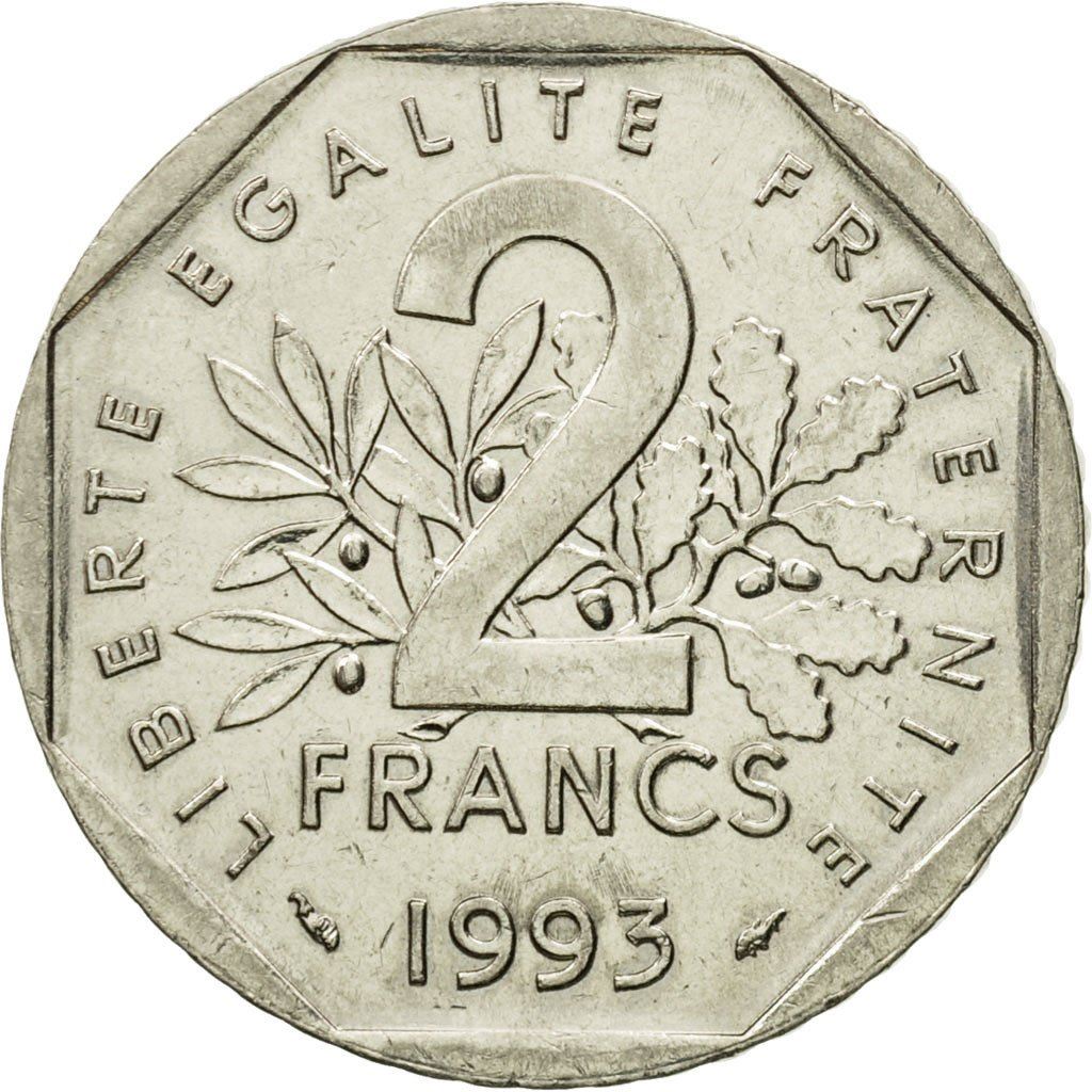 French Coin 2 Francs | Jean Moulin | KM1062 | France | 1993