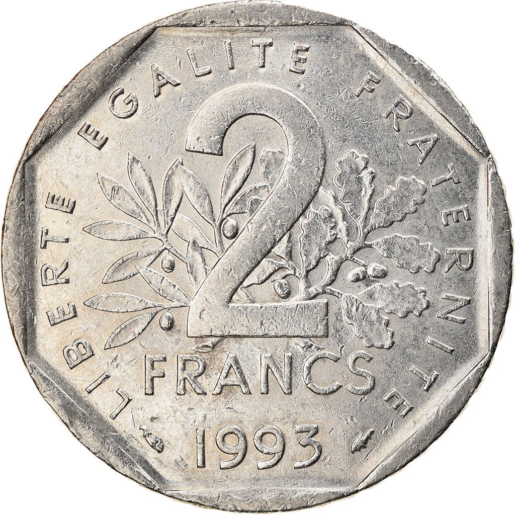 French Coin 2 Francs | Jean Moulin | KM1062 | France | 1993