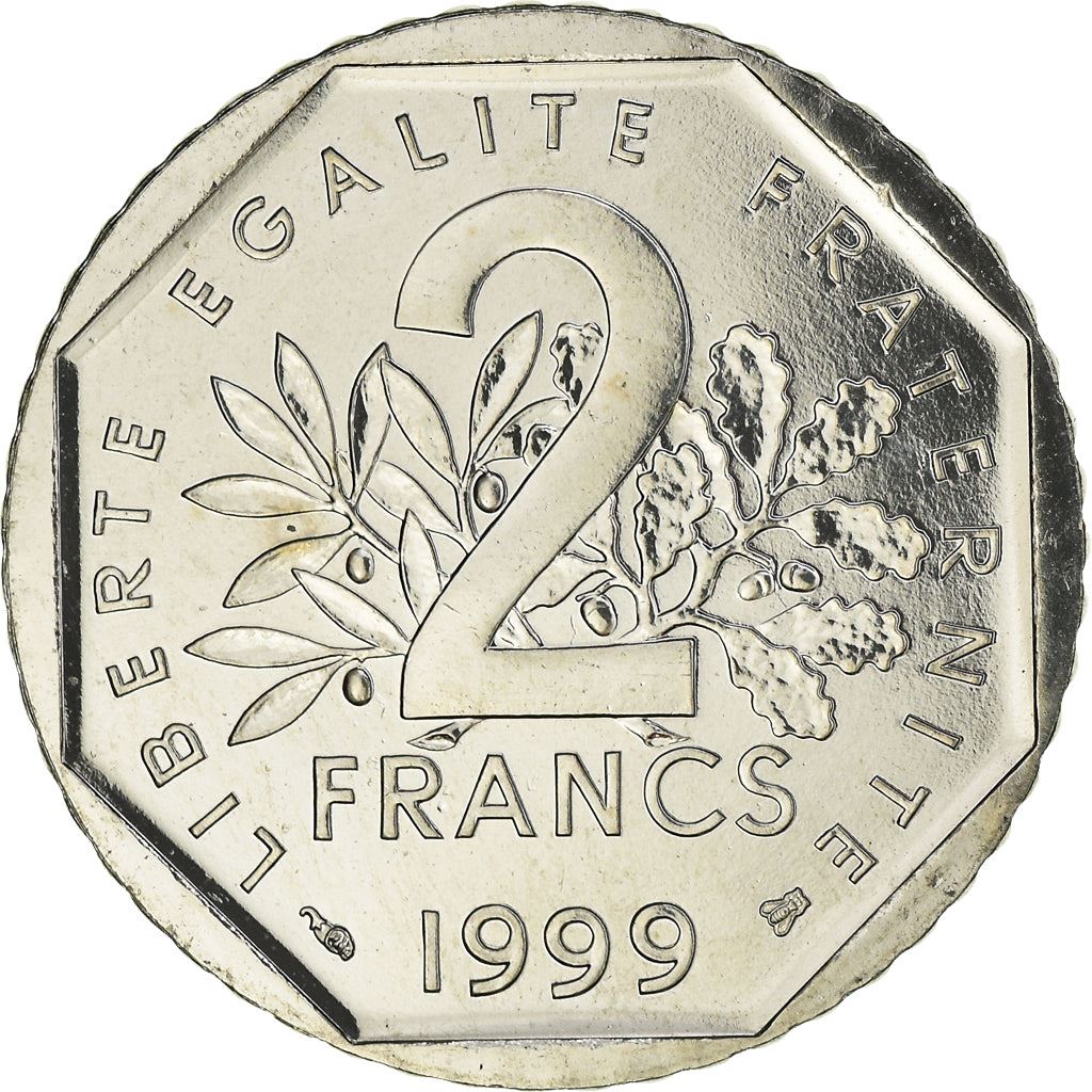 French Coin 2 Francs | KM942.1 | France | 1977 - 2001