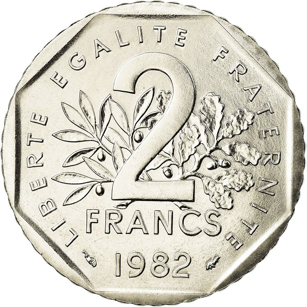 French Coin 2 Francs | KM942.1 | France | 1977 - 2001