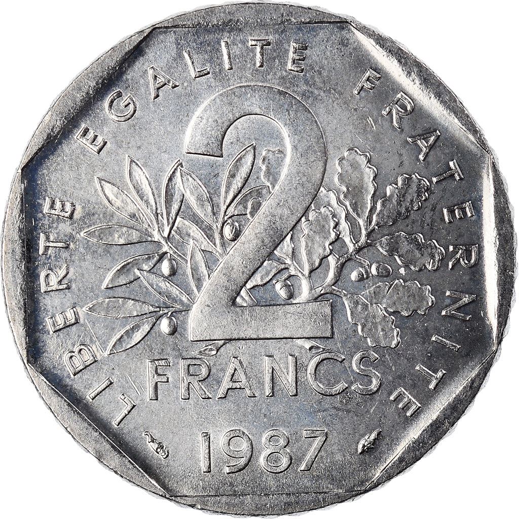 French Coin 2 Francs | KM942.1 | France | 1977 - 2001