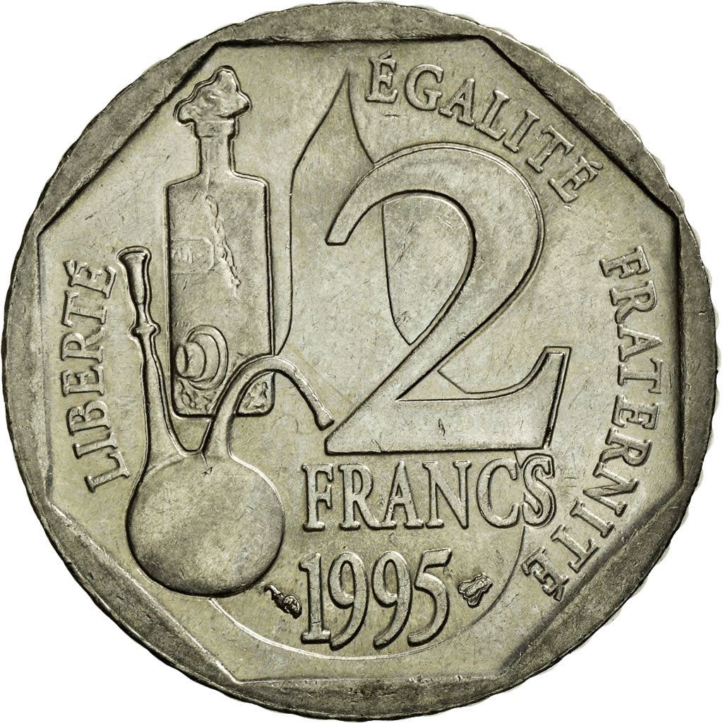 French Coin 2 Francs | Louis Pasteur | KM1119 | France | 1995