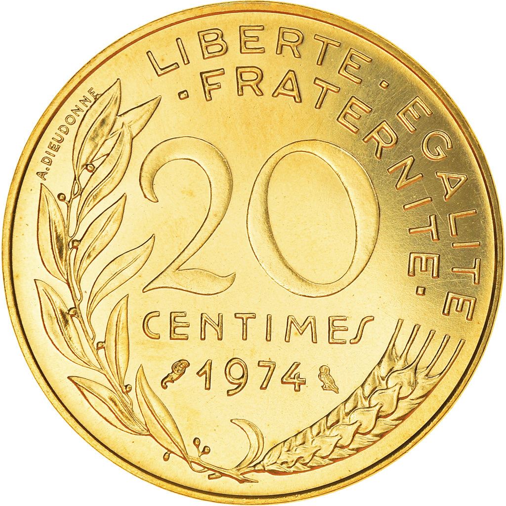 French Coin 20 Centimes | KM930 | France | 1962 - 2001