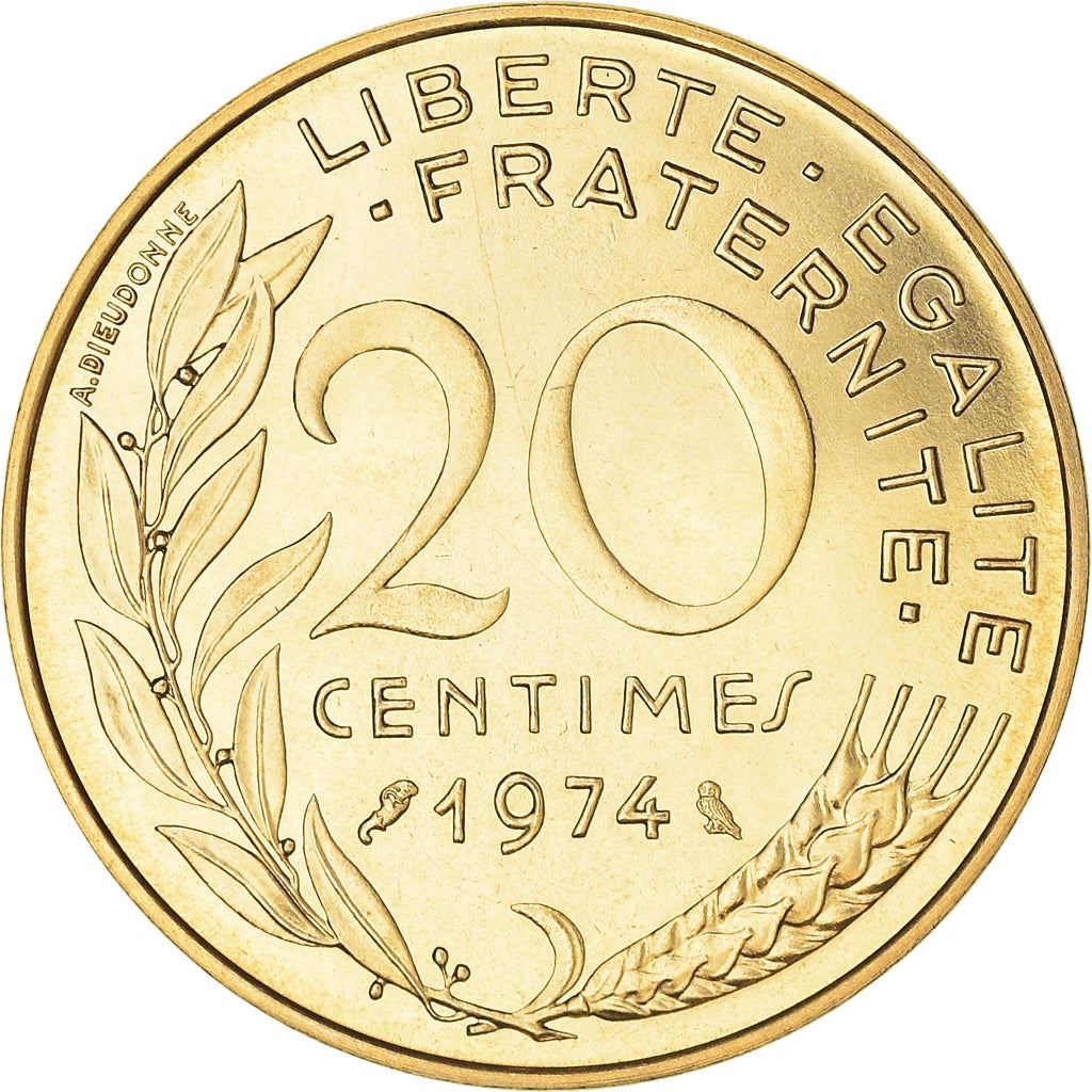 French Coin 20 Centimes | KM930 | France | 1962 - 2001