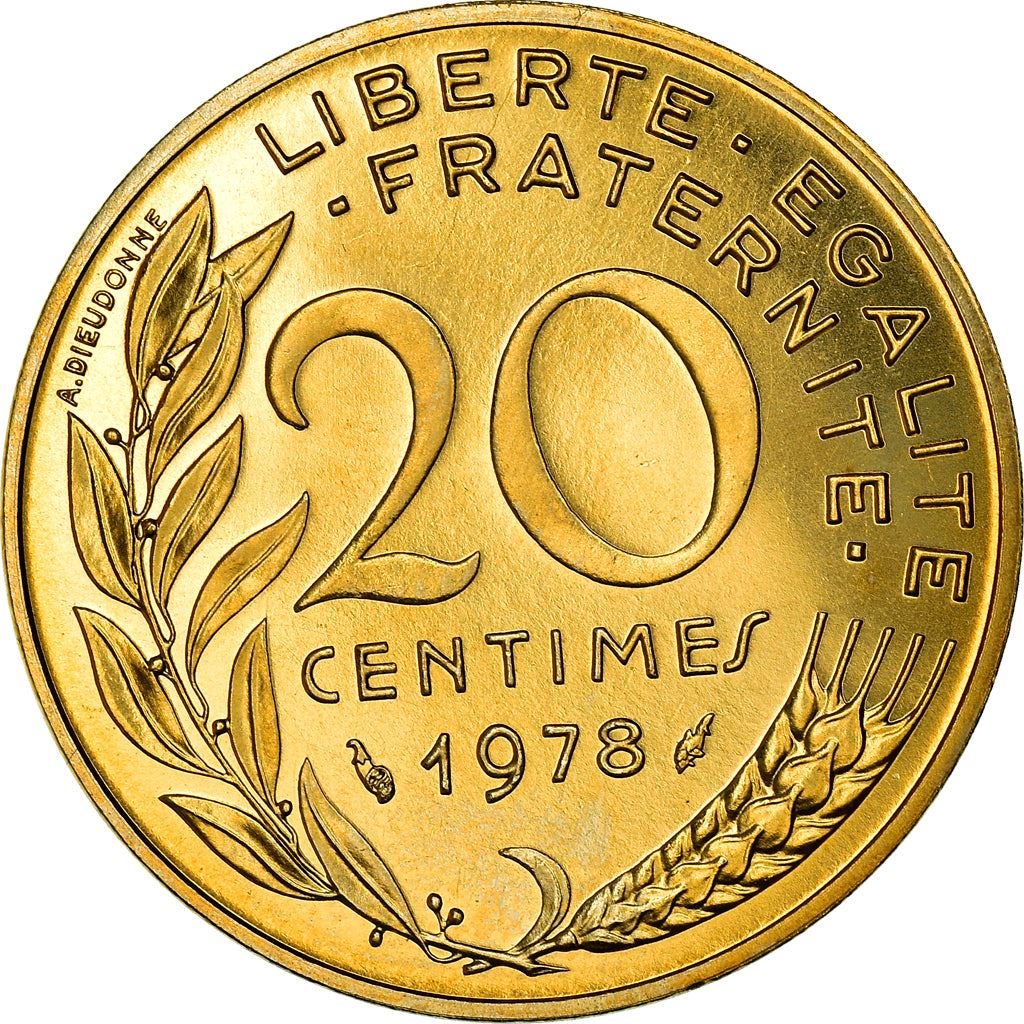 French Coin 20 Centimes | KM930 | France | 1962 - 2001