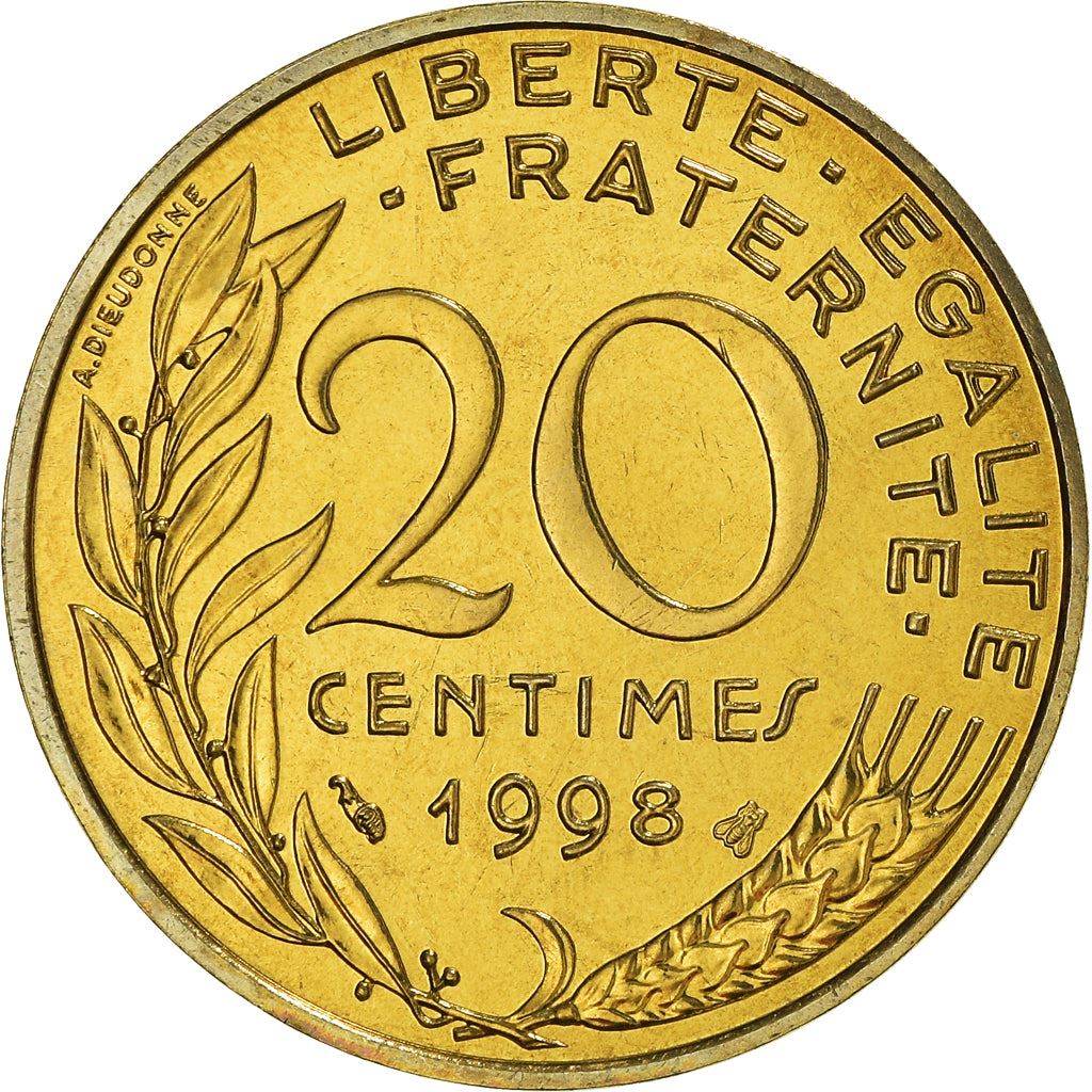 French Coin 20 Centimes | KM930 | France | 1962 - 2001