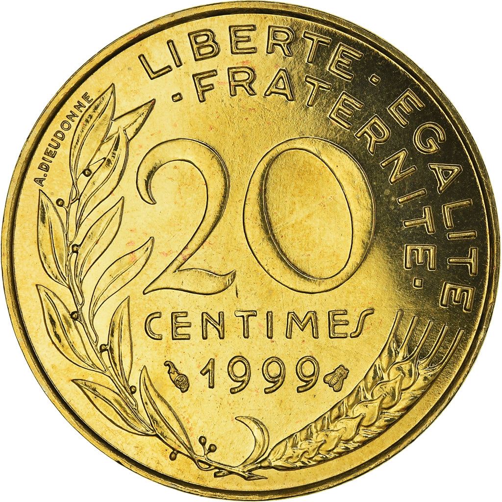 French Coin 20 Centimes | KM930 | France | 1962 - 2001