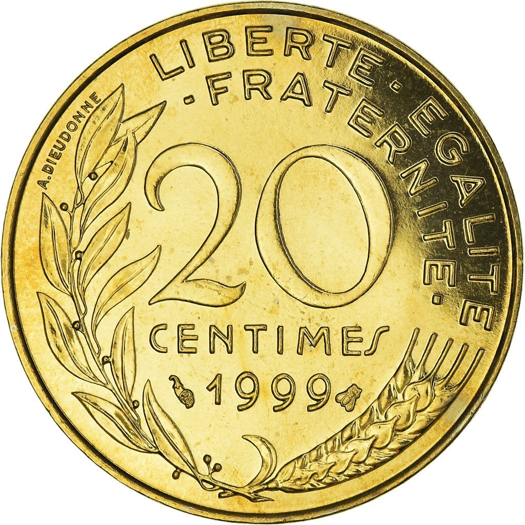 French Coin 20 Centimes | KM930 | France | 1962 - 2001