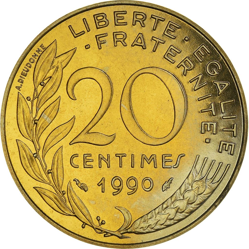 French Coin 20 Centimes | KM930 | France | 1962 - 2001