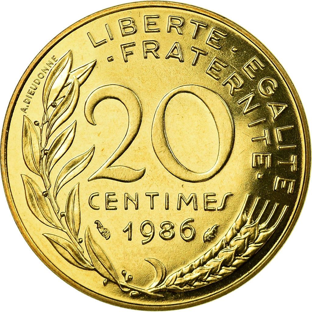 French Coin 20 Centimes | KM930 | France | 1962 - 2001