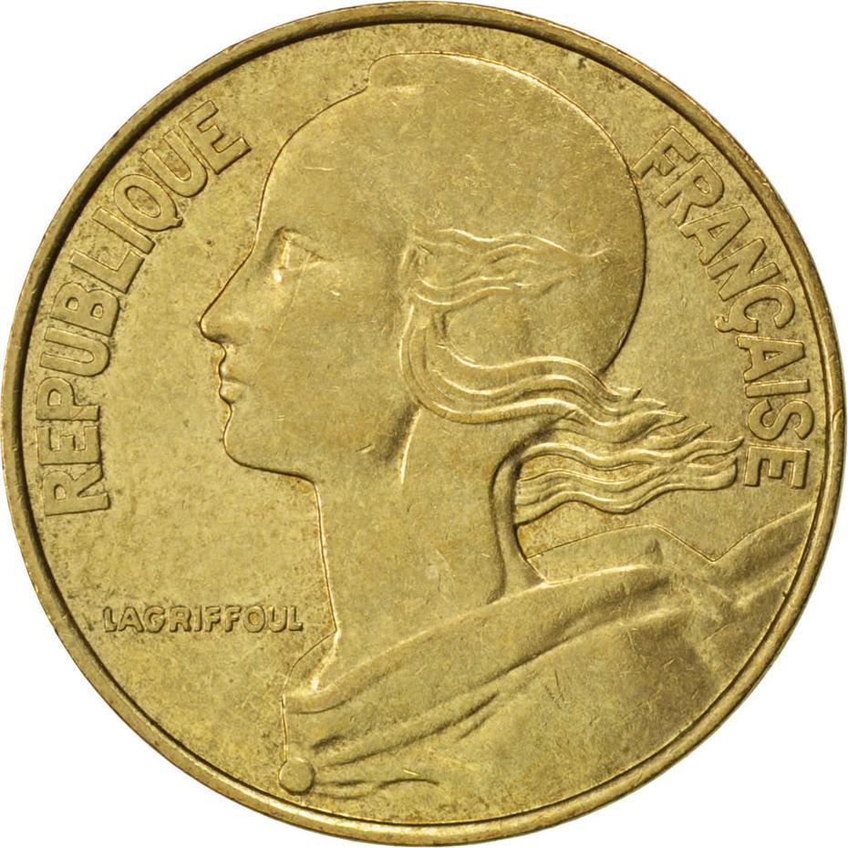 French Coin 20 Centimes | KM930 | France | 1962 - 2001