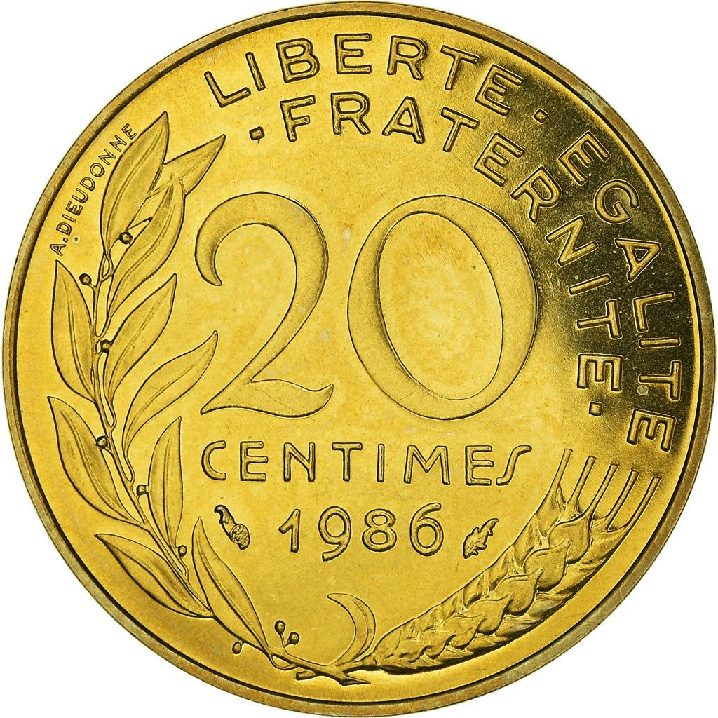 French Coin 20 Centimes | KM930 | France | 1962 - 2001