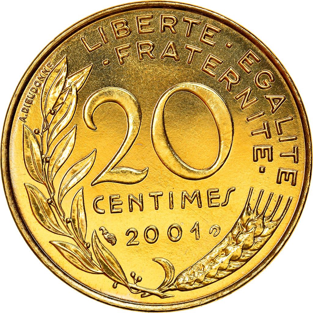 French Coin 20 Centimes | KM930 | France | 1962 - 2001