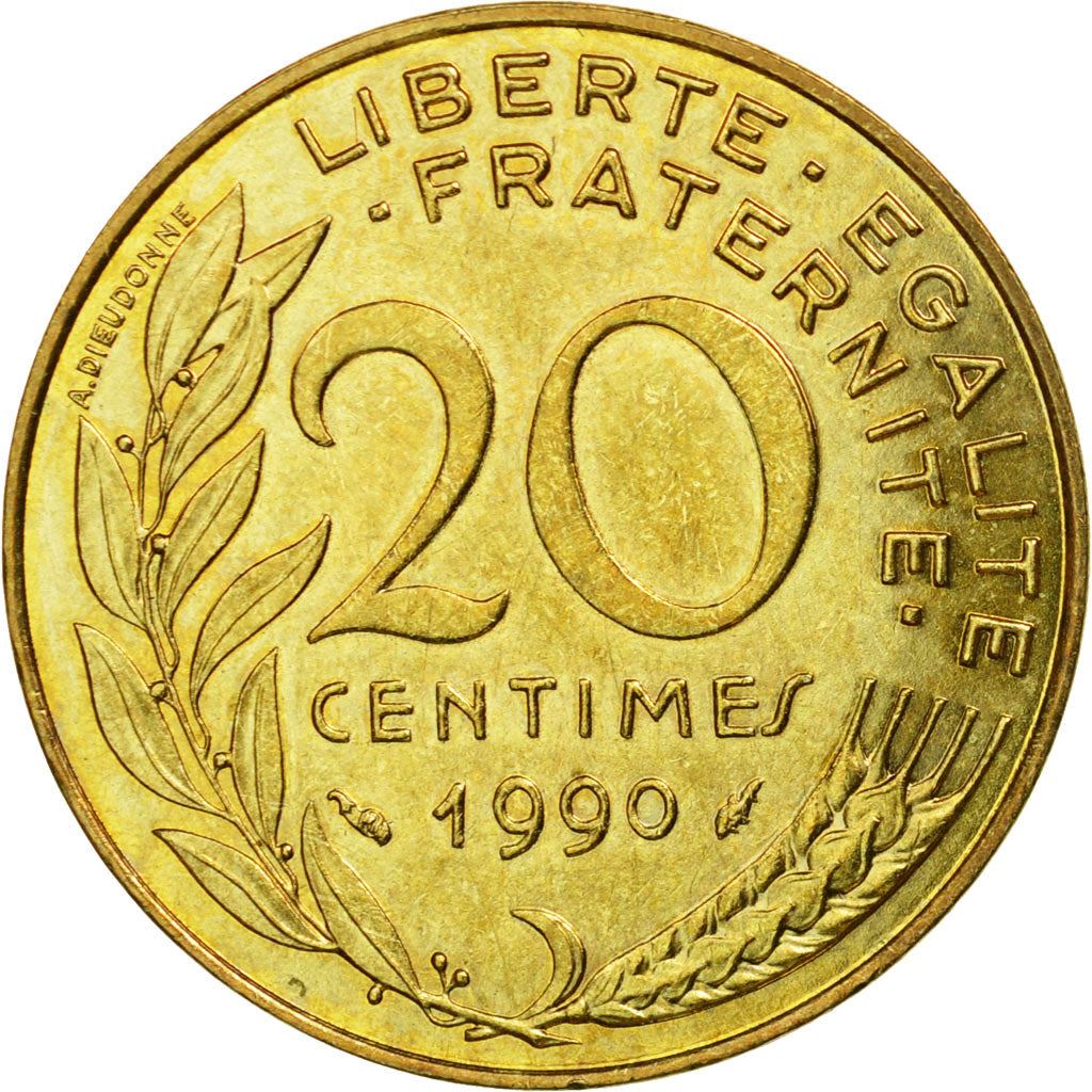 French Coin 20 Centimes | KM930 | France | 1962 - 2001