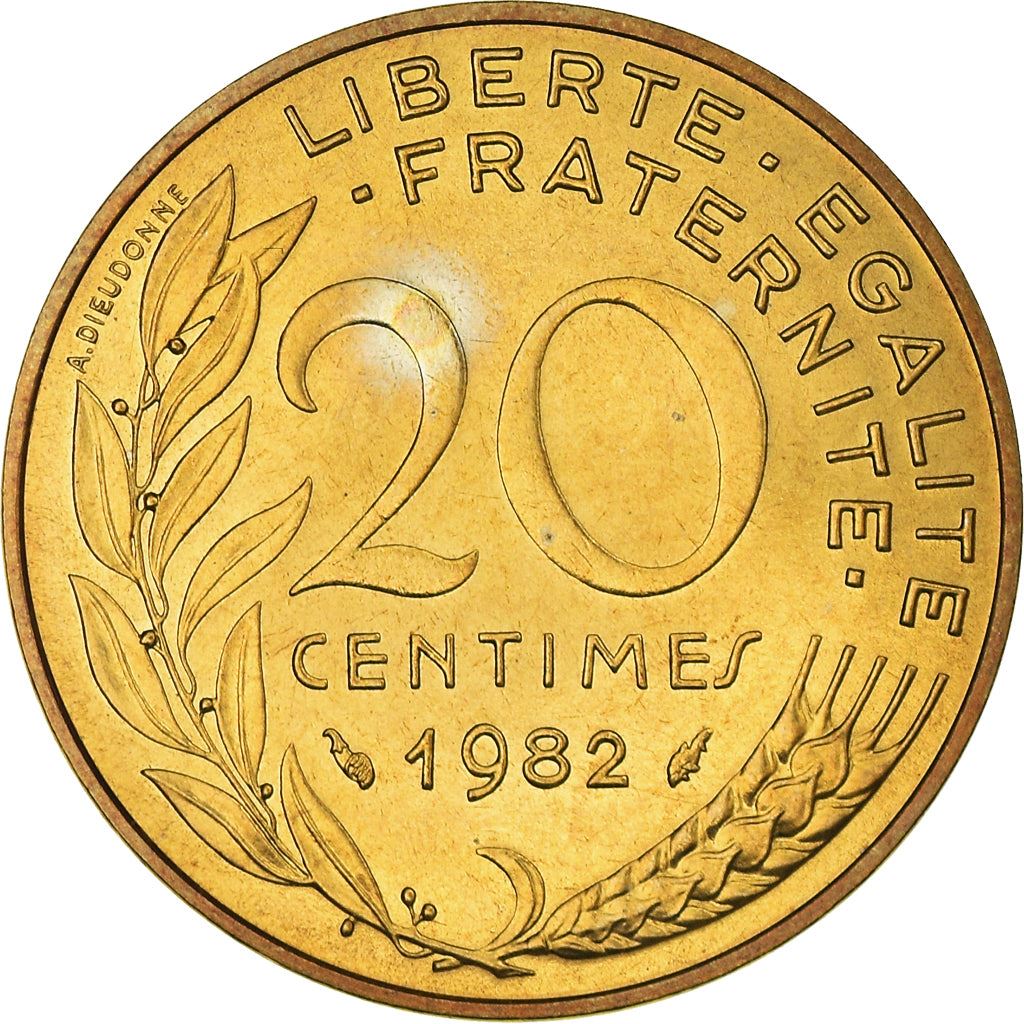 French Coin 20 Centimes | KM930 | France | 1962 - 2001