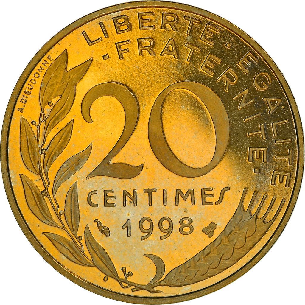 French Coin 20 Centimes | KM930 | France | 1962 - 2001