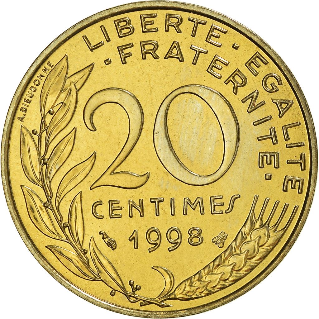 French Coin 20 Centimes | KM930 | France | 1962 - 2001