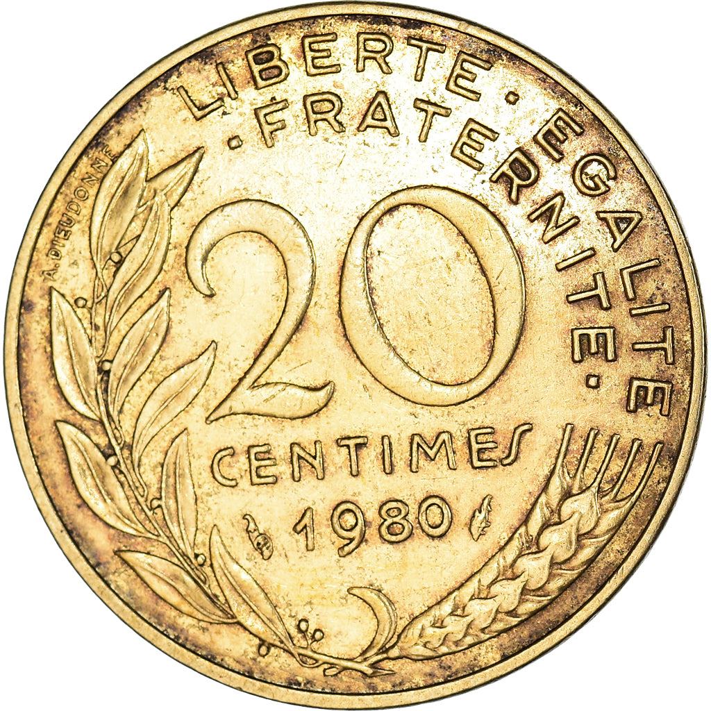 French Coin 20 Centimes | KM930 | France | 1962 - 2001