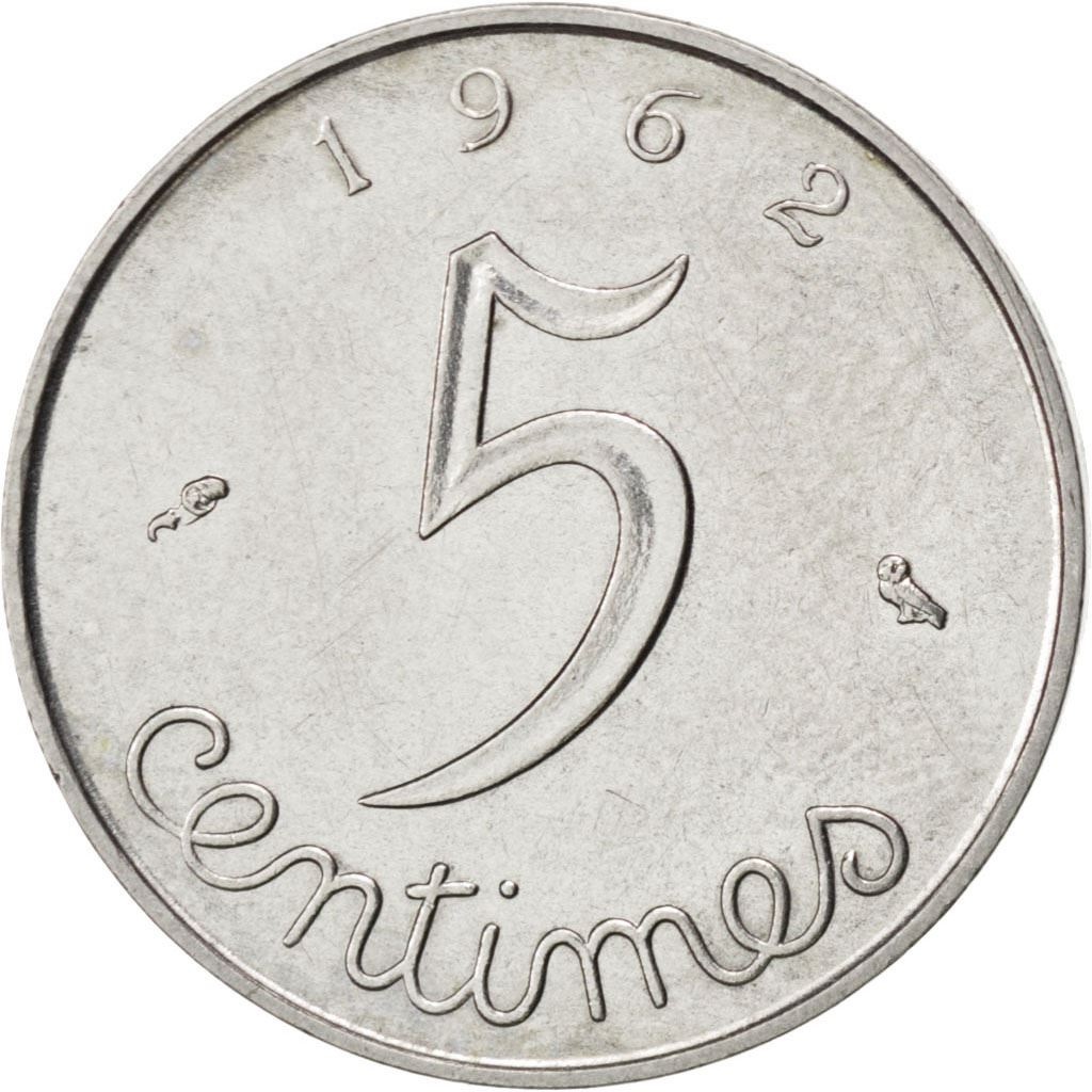 French Coin 5 Centimes | KM927 | France | 1960 - 1964