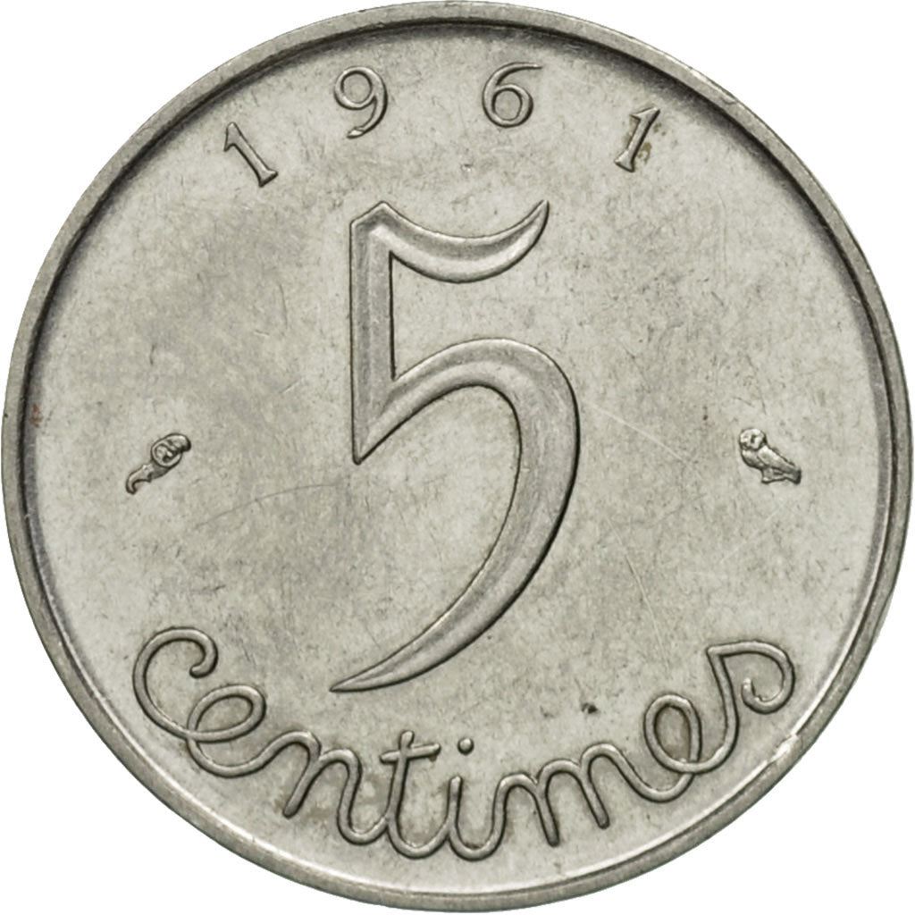 French Coin 5 Centimes | KM927 | France | 1960 - 1964