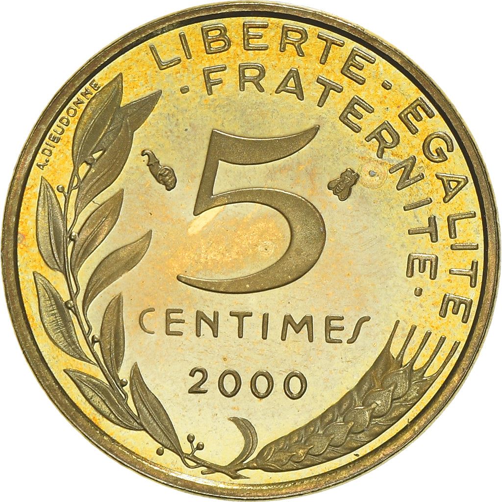 French Coin 5 Centimes | KM933 | France | 1966 - 2001