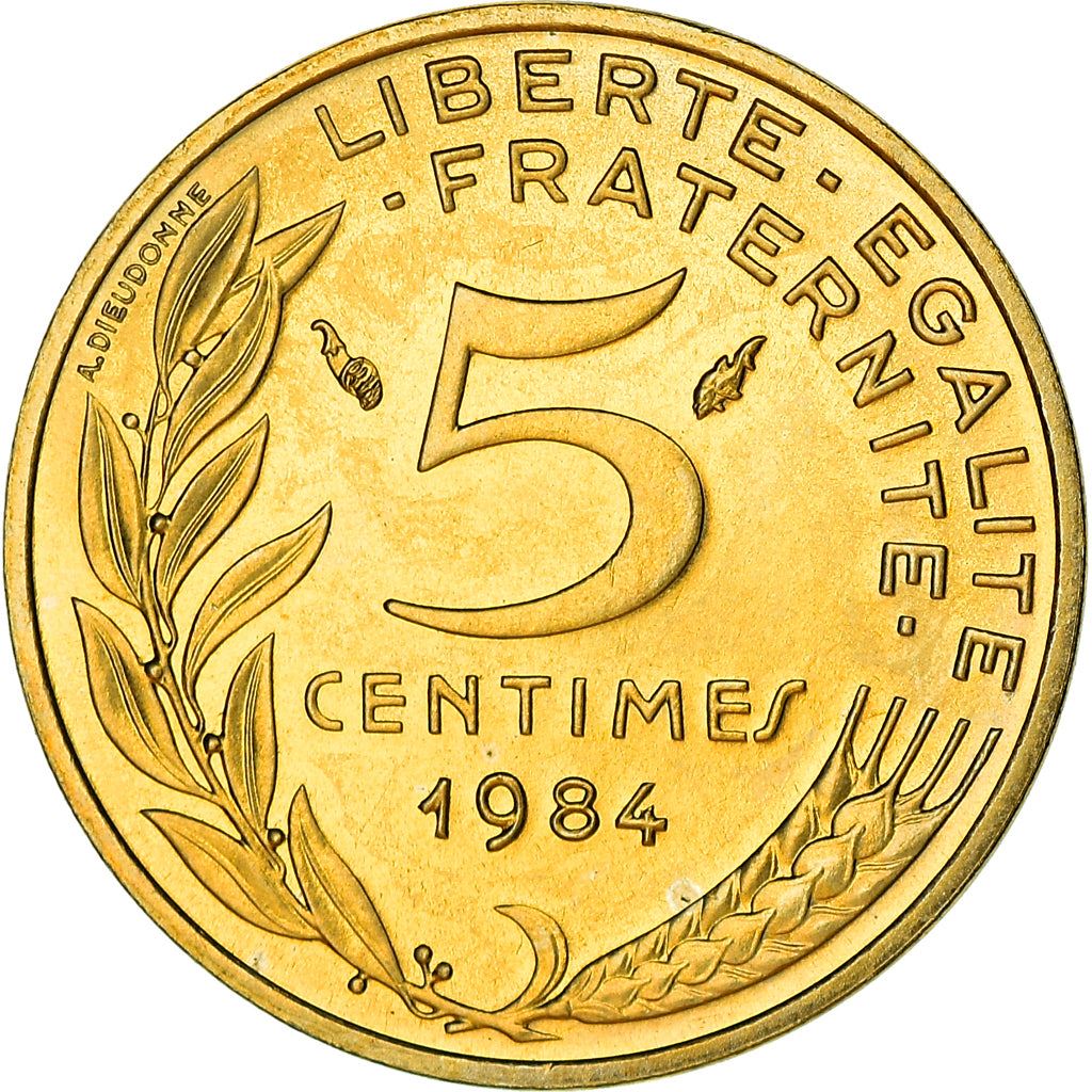 French Coin 5 Centimes | KM933 | France | 1966 - 2001