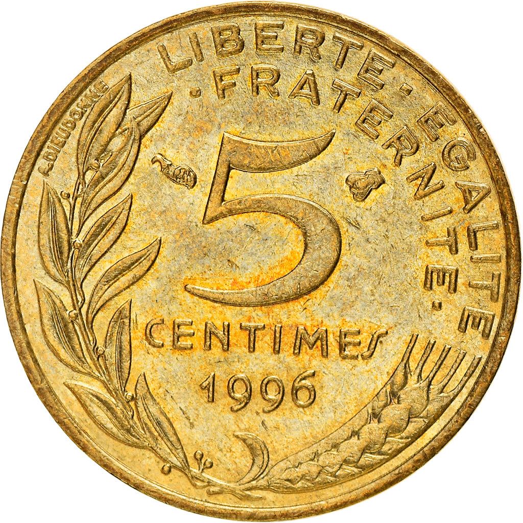 French Coin 5 Centimes | KM933 | France | 1966 - 2001