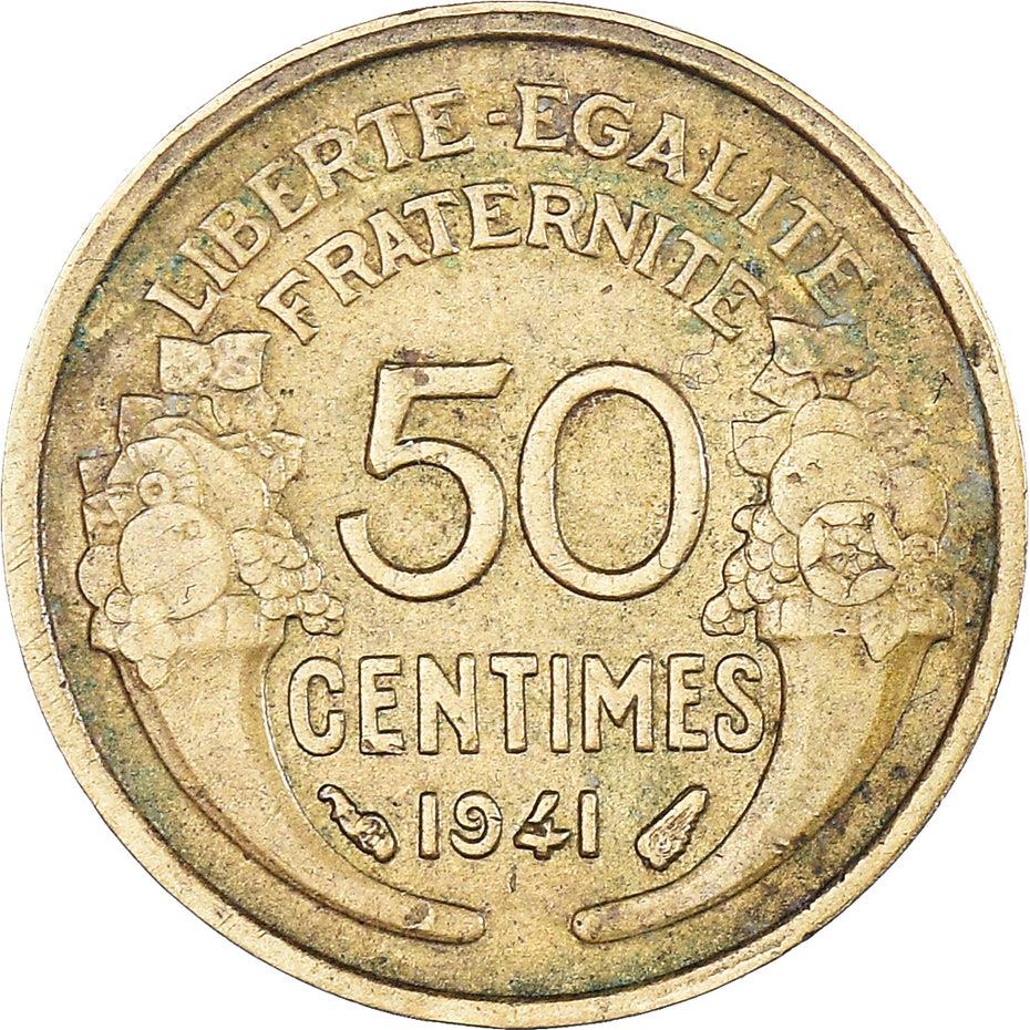 French Coin 50 Centimes | KM894 | France | 1931 - 1947