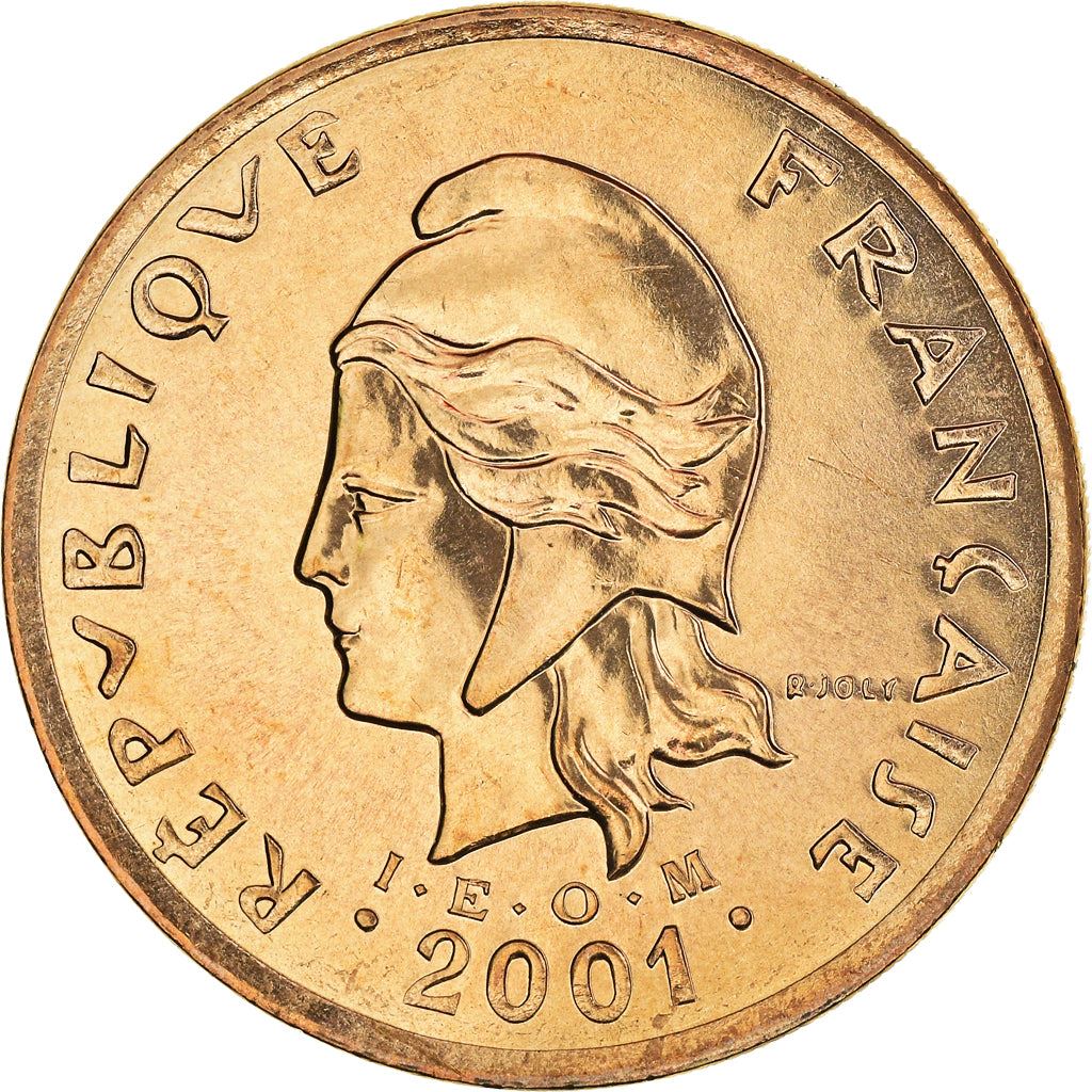 French Polynesia Coin French Polynesian 100 Francs | Marianne | Phrygian Cap | Moorea Harbor | KM14 | 1976 - 2005