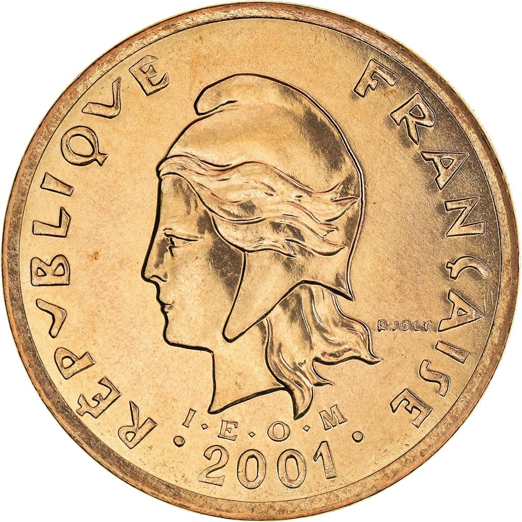 French Polynesia Coin French Polynesian 100 Francs | Marianne | Phrygian Cap | Moorea Harbor | KM14 | 1976 - 2005