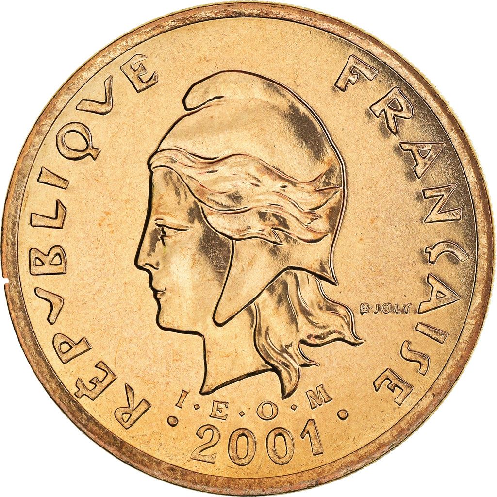 French Polynesia Coin French Polynesian 100 Francs | Marianne | Phrygian Cap | Moorea Harbor | KM14 | 1976 - 2005