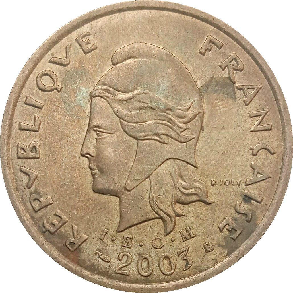 French Polynesia Coin French Polynesian 100 Francs | Marianne | Phrygian Cap | Moorea Harbor | KM14 | 1976 - 2005