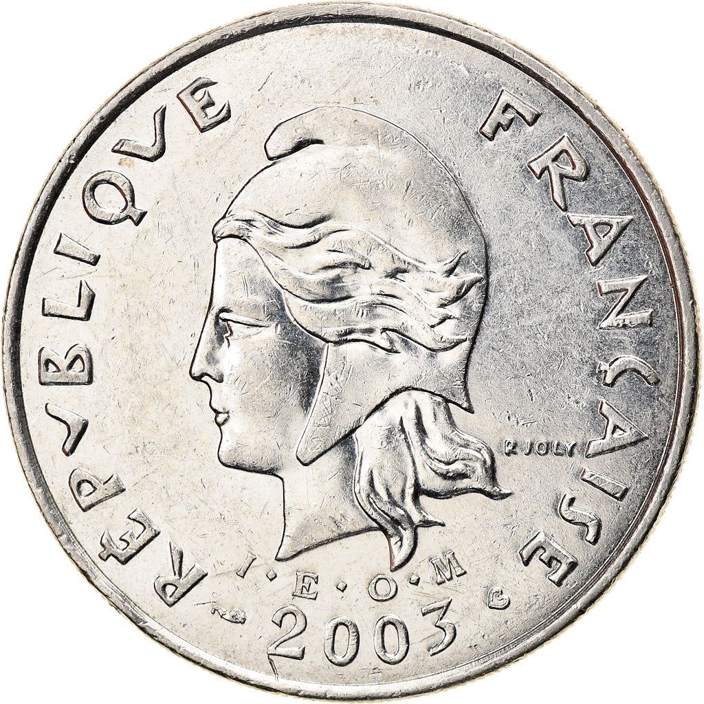 French Polynesia Coin French Polynesian 50 Francs | Marianne | Phrygian Cap | Moorea Harbor | KM13 | 1975 - 2005