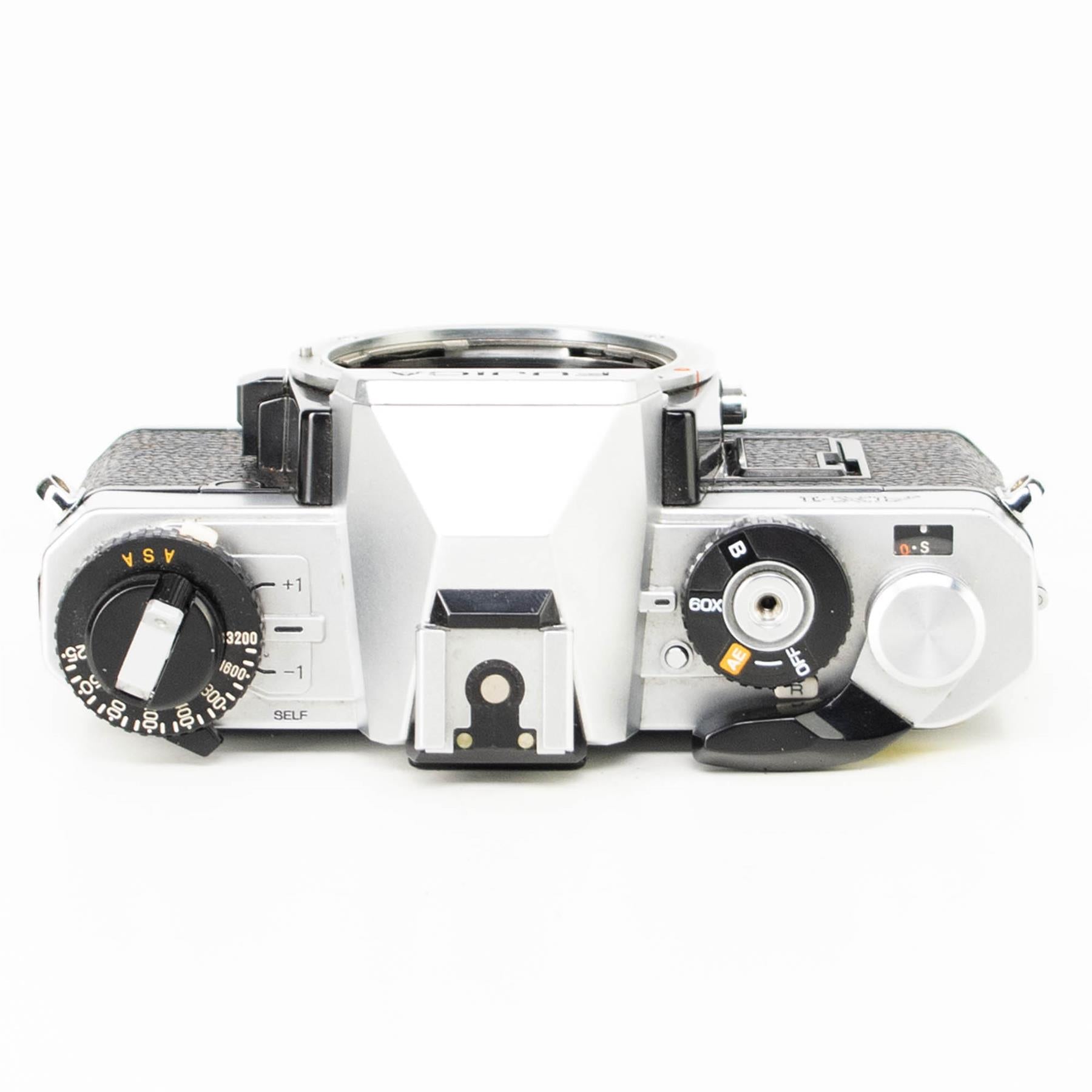 Fujica AX-1 Camera | X-Fujinon 55mm f2.2 lens | White | Japan | X Mount | 1980