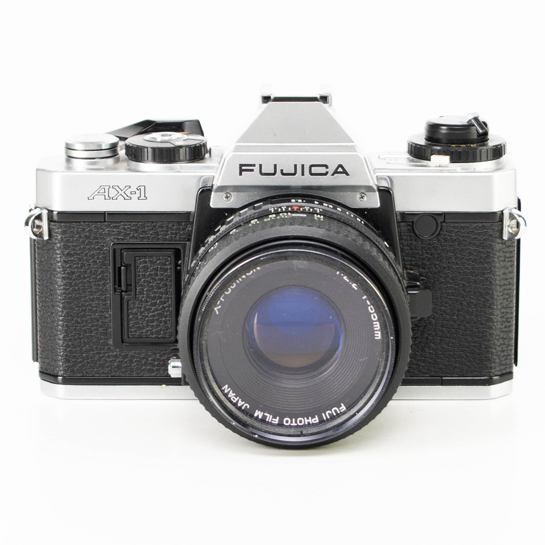 Fujica AX-1 Camera | X-Fujinon 55mm f2.2 lens | White | Japan | X Mount | 1980