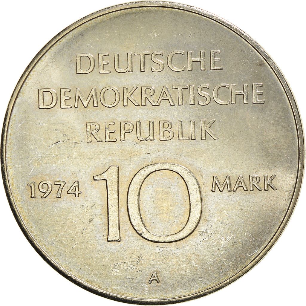 German Democratic Republic 10 Mark Coin | GDR Anniversary | KM50 | 1974