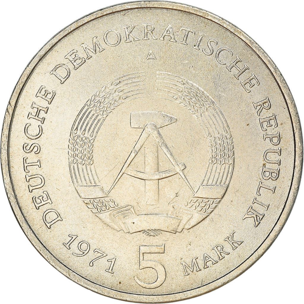 German Democratic Republic 5 Mark Coin | Brandenburg Gate | KM29 | 1971 - 1990