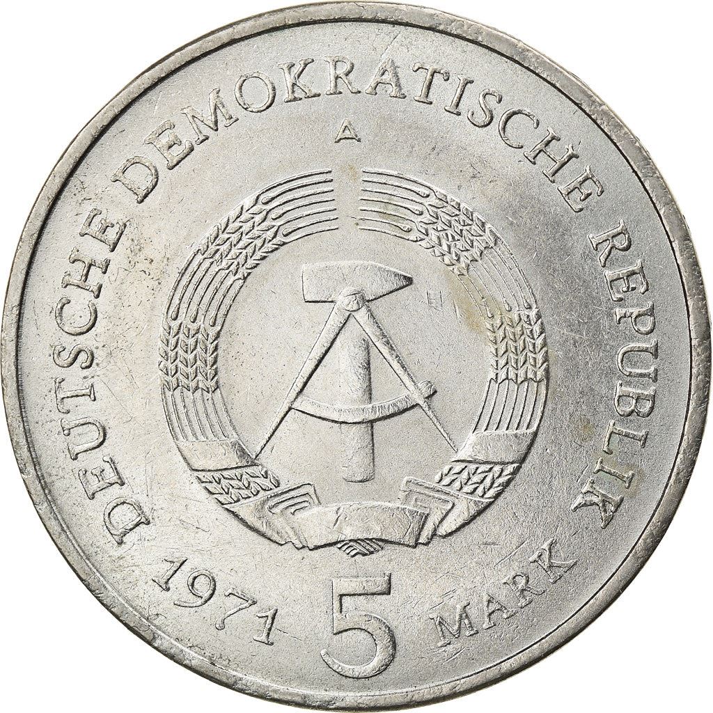 German Democratic Republic 5 Mark Coin | Brandenburg Gate | KM29 | 1971 - 1990