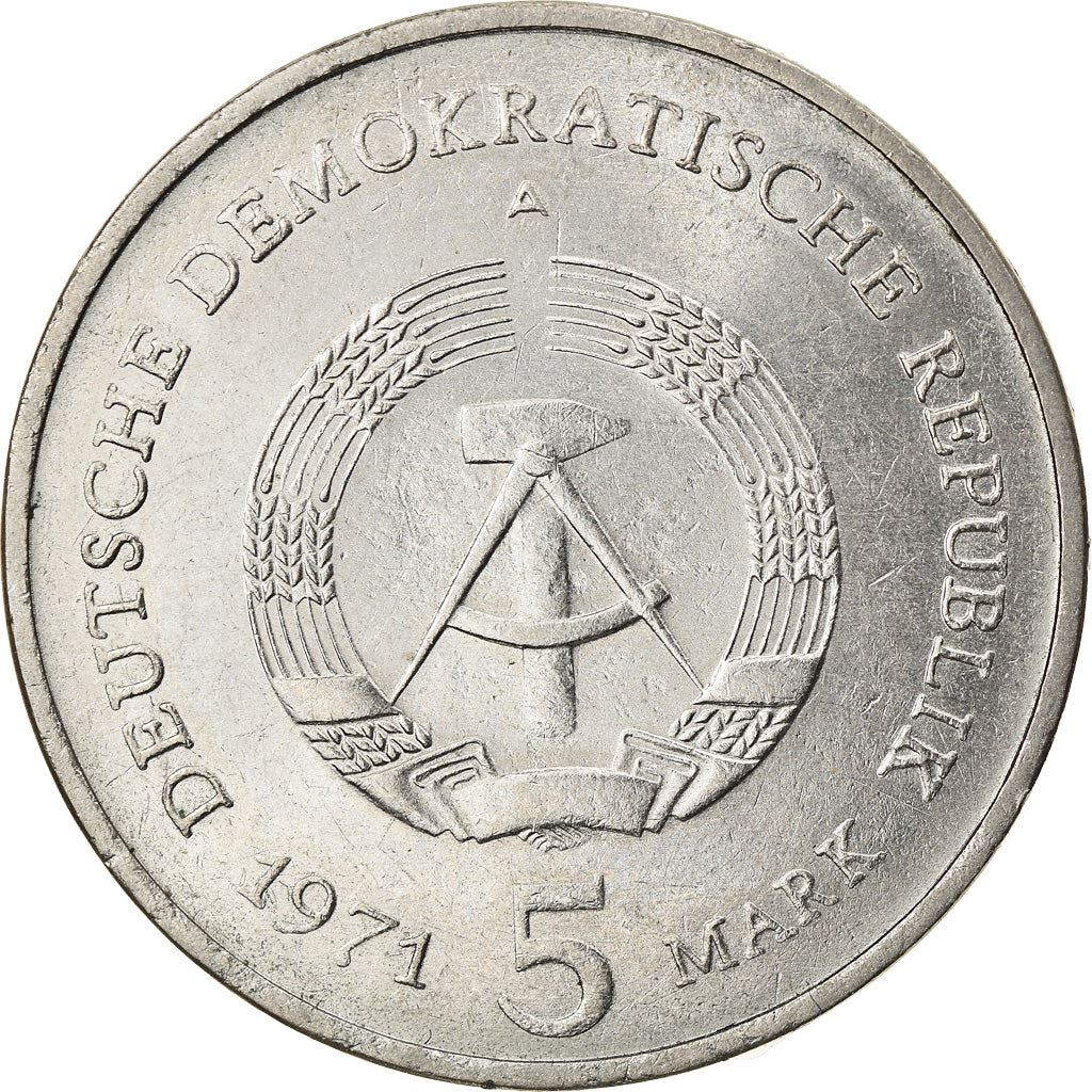 German Democratic Republic 5 Mark Coin | Brandenburg Gate | KM29 | 1971 - 1990