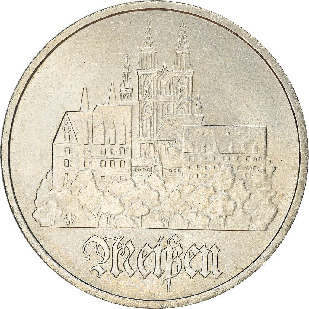 German Democratic Republic 5 Mark Coin | Meissen City | KM37 | 1972 - 1983