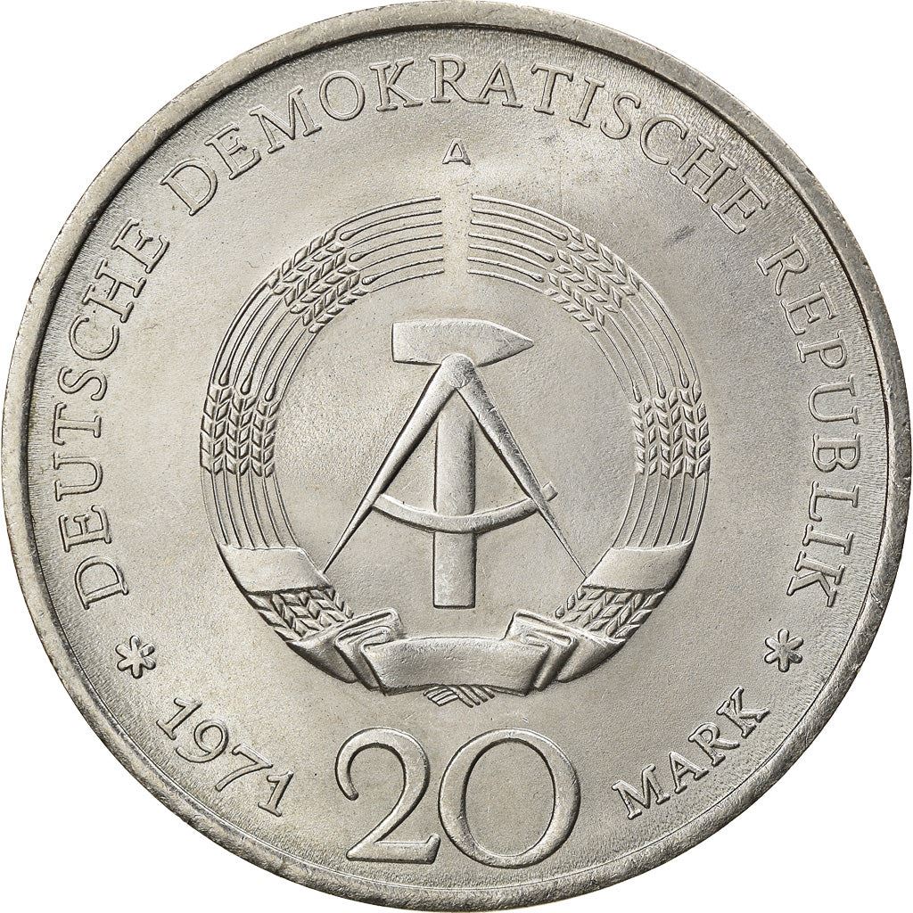 German Democratic Republic Coin Germany 20 Mark | Ernst Thälmann | KM34 | 1971