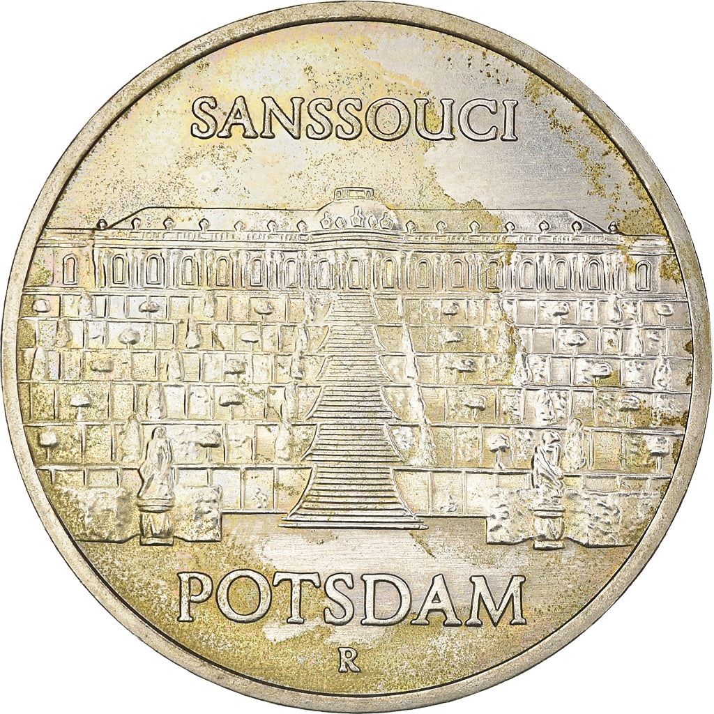 German Democratic Republic Coin Germany 5 Mark | Potsdam Sanssouci Palace | KM110 | 1986